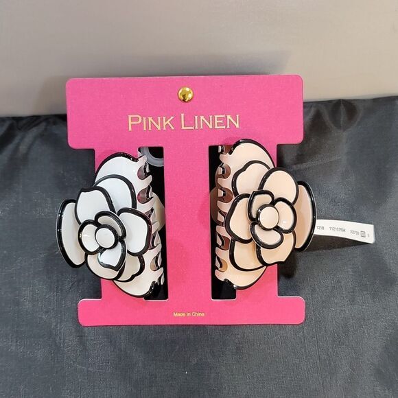 BRAND NEW PINK LINEN HAIR CLAW CLIP CLAMP FOR WOMEN FRENCH STYLE HEAD AC… - Picture 15 of 16